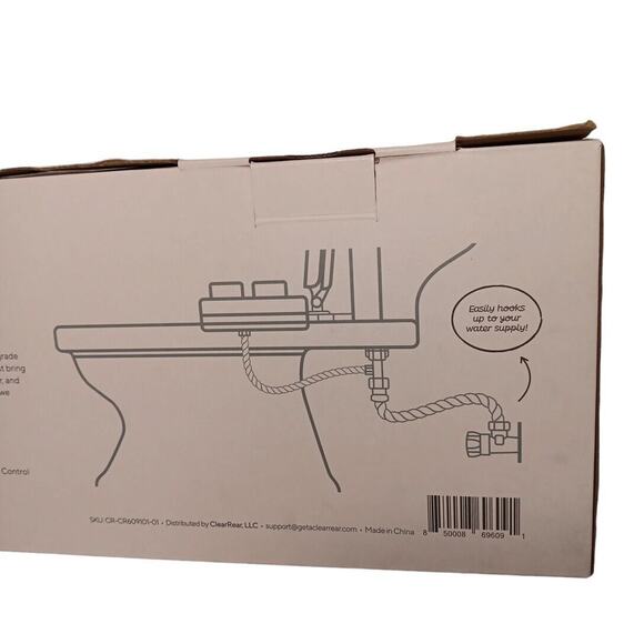 Clear Rear Bidet Attachment for Toilet Elevate Your Bathroom Self-Cleaning NOB - Picture 5 of 5